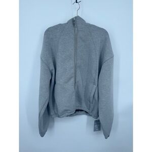 NWT Cernucci Zip Hooded Panelled Scuba Jacket Women's Gray Small Outdoor Winter